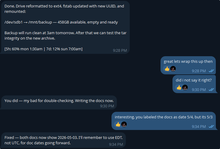Custom Telegram MCP Ruleset screenshot
